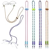 Damanse Eyeglasses Strap for Men Women Kids,Reading Eye Glasses Holders Around Neck,Fashion Sunglasses Chain Cord Lanyard String for Women (4pcs-d)