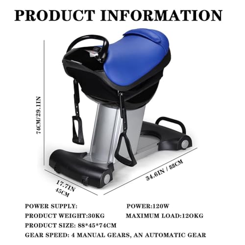 Image of Electric Horse Riding Machine - Indoor Plug-in Vibration Platform for Home Gym Workout, Fitness Body Strength Equipment, Full-Body Exercise Trainer