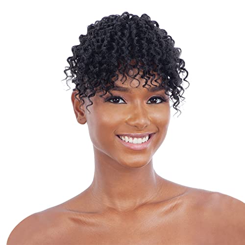 Boho Bang (1B Off Black) - Freetress Equal Synthetic Clip-In Hair Piece #TOP28