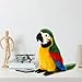 Jexine 9.8 Inch Macaw Parrot Stuffed Animal Parrot Plush Toy Soft Bird Stuffed Animal Plush Toy for Birthday Doll Gifts Bird Party Favors Decoration (Green)