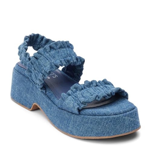 Coconuts by Matisse Womens Jean Platform Casual Sandals Casual Mid Heel 2-3