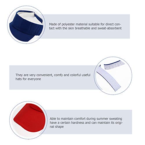 BESPORTBLE 5 Pcs Esporte Baeball Atlético Ao Ar Livre Viseira Chapéu de Sol Dobrável Ajustável Prote