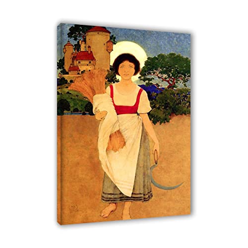 Impression sur toile Maxfield Parrish de qualité giclée d'art pour décoration murale chic