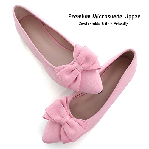 Image of Dear Time Women's Ballet Flats Dress Ballet Shoes Slip on for Office Work Comfortable Shoes