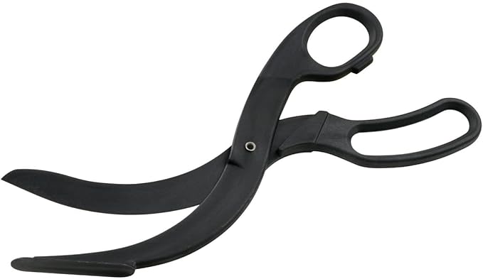 FACKELMANN 40198 Pizzaschere, Pizzaschneider aus Kunststoff, Schere für beschichtete Bleche und Pfannen (Farbe: Schwarz), Menge: 1 Stück FACKELMANN 40198 Pizzaschere, Pizzaschneider aus Kunststoff, Schere für beschichtete Bleche und Pfannen (Farbe: Schwarz), Menge: 1 Stück