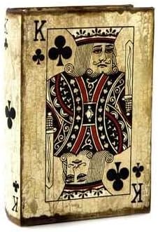 King of Spades Book Box Playing Card Wooden Box