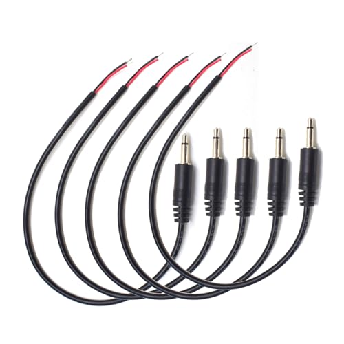 5PCS 0.3M Conector Macho 3.5mm a Cable Abierto miniatura 1