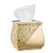 Popular Bath 839203 Sinatra Tissue Box,Champange Gold,Tissue-Holders