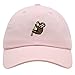 JPAK Sloth Premium Dad Hat Embroidered Baseball Cap Animal Tree Light Pink