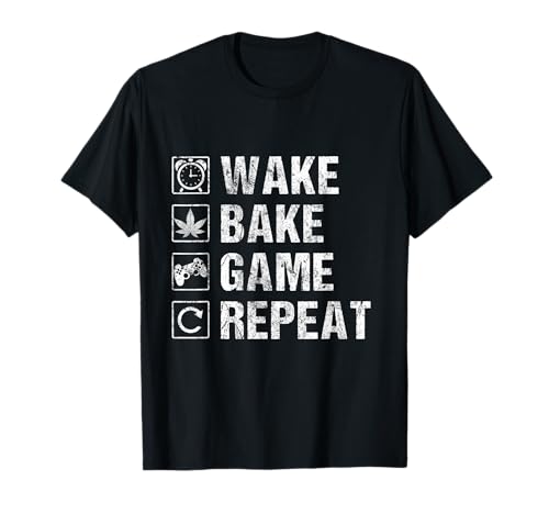 Wake Bake Game Repeat T-Shirt