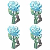 CYRENT Clips de acero inoxidable ajustables para mantel, ajuste seguro, 4 piezas para mesas de hasta 4,5 cm de grosor, fácil de instalar, fuerte sujeción, colores elegantes para bodas, picnics