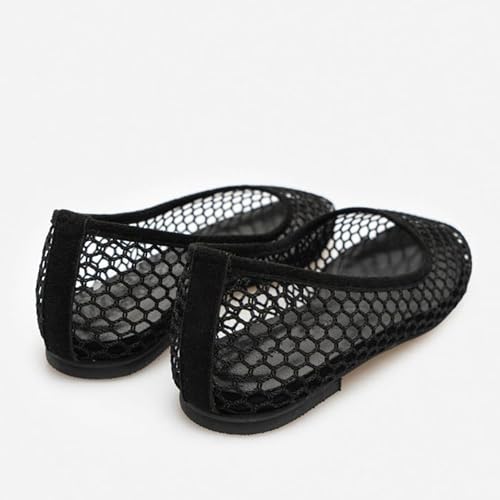 Mesh Ballet Flats for Women Breathable and Comfortable Round Toe Shoes - Avant-Garde Casual & Elegant Design4