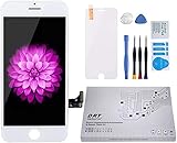iPhone 8 Screen Replacement White LCD Display Touch Screen Digitizer Frame Assembly Full Set with Free Tools and DRT Professional Glass Screen Protector for iPhone 8 (4.7 inches) (8 White)