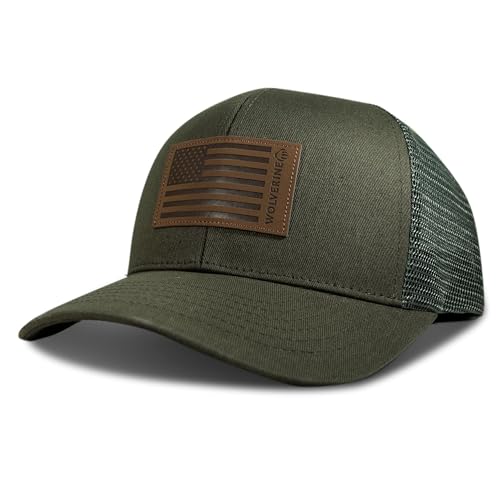 Image of Wolverine Trucker Hat | Mesh Back | Snapback | Adjustable | Rugged | Durable | Workwear