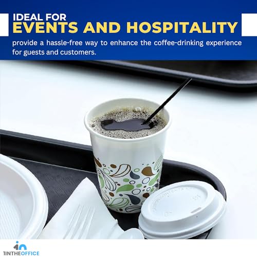1InTheHome Plastic Stirrer Straw, Disposable Stir Sticks for Coffe & Cocktails, Plastic Sip Stir Sticks, 5.5 Inch, Black, 1,000 Pack - Thumbnail 4