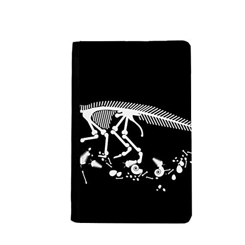 Porte-passeport dinosaure noir en os pour vos voyages