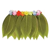 Longueur : 38 cm. HENBRANDT Jupe de hawaïen avec fleurs