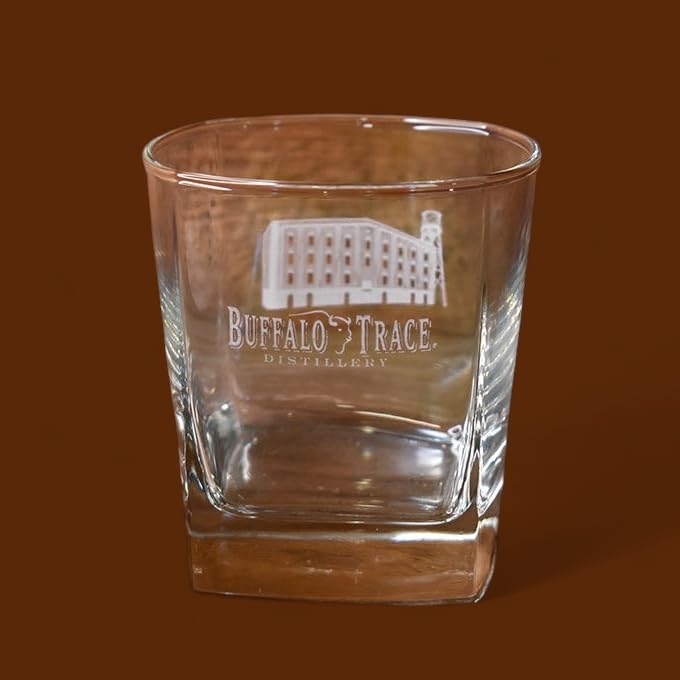 Buffalo Trace Signature Square Based Distillery Glass