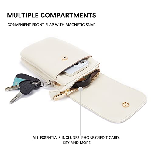 image for BOSTANTEN Vegan Leather Small Crossbody Bags for Women Designer Cell P