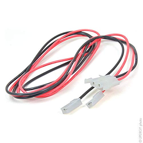 NX - Faston 4.8mm Femmina+ Fili+ connettore AMP (Cavo Rosso e Nero)