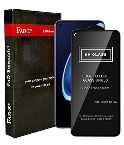 Image of FAD-E Edge to Edge Full Screen Cover Tempered Glass for Realme X7 Pro 5G (Transparent)