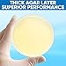 Nutrient Agar Plates by Evviva Sciences, Prepoured Nutrient Agar Petri Dishes for Science Fair Projects & Microbiology Experiment, Helps Microorganisms Thrive - Swabs Not Included