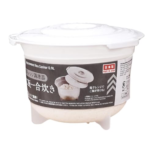 Olla arrocera para microondas | Olla arrocera a prueba de calor | Olla multifuncional pequeña para cocina con tapa de filtro para granos, pasta, verduras, uso doméstico