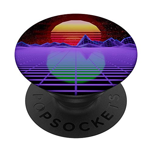 Synthwave Retrowave PopSockets Grip for Phones & Tablets