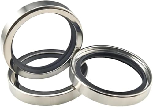 Stainless Steel Oil Seal Gasket,1pcs ID 8~18mm PTFE Stainless Steel Oil Seals for High Speed Rotating or Reciprocating Component
