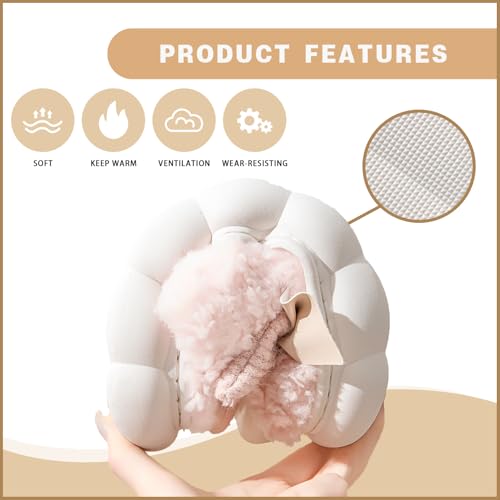 Cute Bow Slippers for Women & Men - Cozy House Slippers with Memory Foam & Plush Interior - Indoor/Outdoor Shoes3