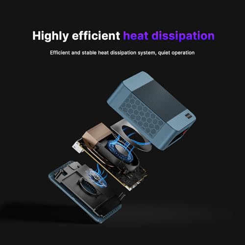 Image of BOSGAME P2 Plus Mini PC, 12th Intel i7-12700H Mini Computers, 32GB DDR5, 512GB PCIe SSD, 4K Triple Display & USB4, RJ45 Dual LAN & Wi-Fi 6E & BT5.2, Desktop Computers for Home, Office, Design