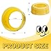 6PCS Replacement Collar Rings for Medela Bottles 5oz & 8oz,Bottle Caps Compatible with Plastic & Glass Bottles | Mess Free No Leak or Spill, BPA Free（No Bottle）