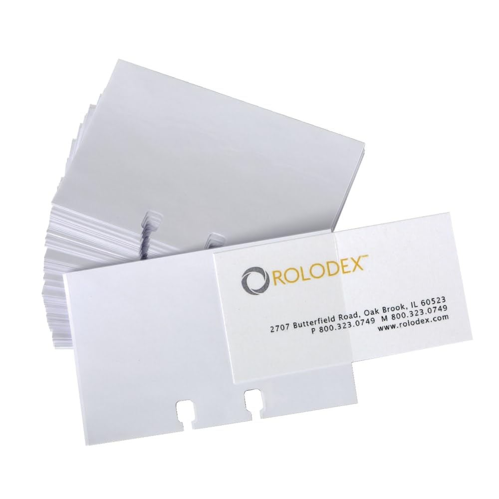 Rolodex Business Card Sleeve Refill (67691) : Office Products