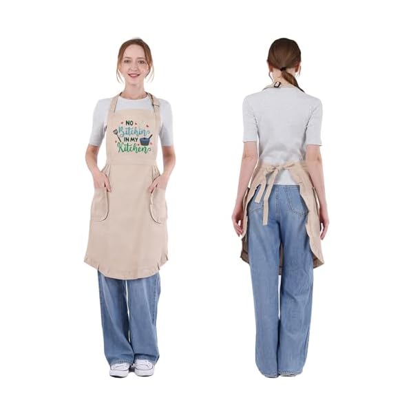 Fairys gift funny cooking aprons for women embroidered womens apron cute kitchen apron for cooking baking thanksgiving christmas birthday cooking gifts for women mom wife grandma baker chef  urban country home decor