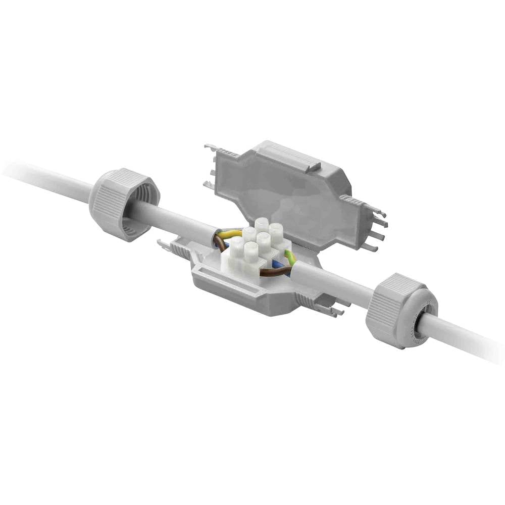 Grothe Fred IP68 Connection Sleeve for Cables up to 3 x 2.5 mm² Grey, light grey, 80 mm