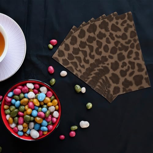 Paquet en papier imprimé léopard pour rangement de bonbons et gâteaux - 5