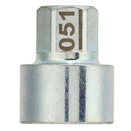 Image of Wheel Lock Key Anti Theft Lug Nut Socket Replacement for 1 3 5 6 7 Series X1 X2 X3 X4 X5 X6 Z4 Single Spline Design Rust Metal