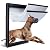 HANIML XL Dog Door for Exterior Doors, Heavy Duty Aluminum Doggy Door, Extreme Weather Doggie Door, Giant Dog Door for Large and Extra Large Dogs Up to 220 lbs, Dual Flap Insulated Dog Door, Lockable