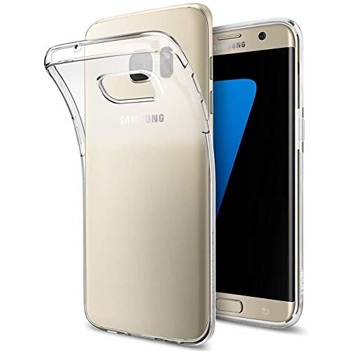 Verco Funda para Samsung S7 Edge, funda para teléfono móvil Samsung Galaxy S7 Edge, funda transparente fina de silicona transparente transparente