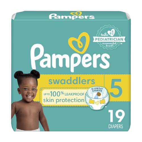 Image of Pampers Baby Diapers - Swaddlers - Size 5, 19 Count, Ultra Absorbent Disposable Infant Diaper