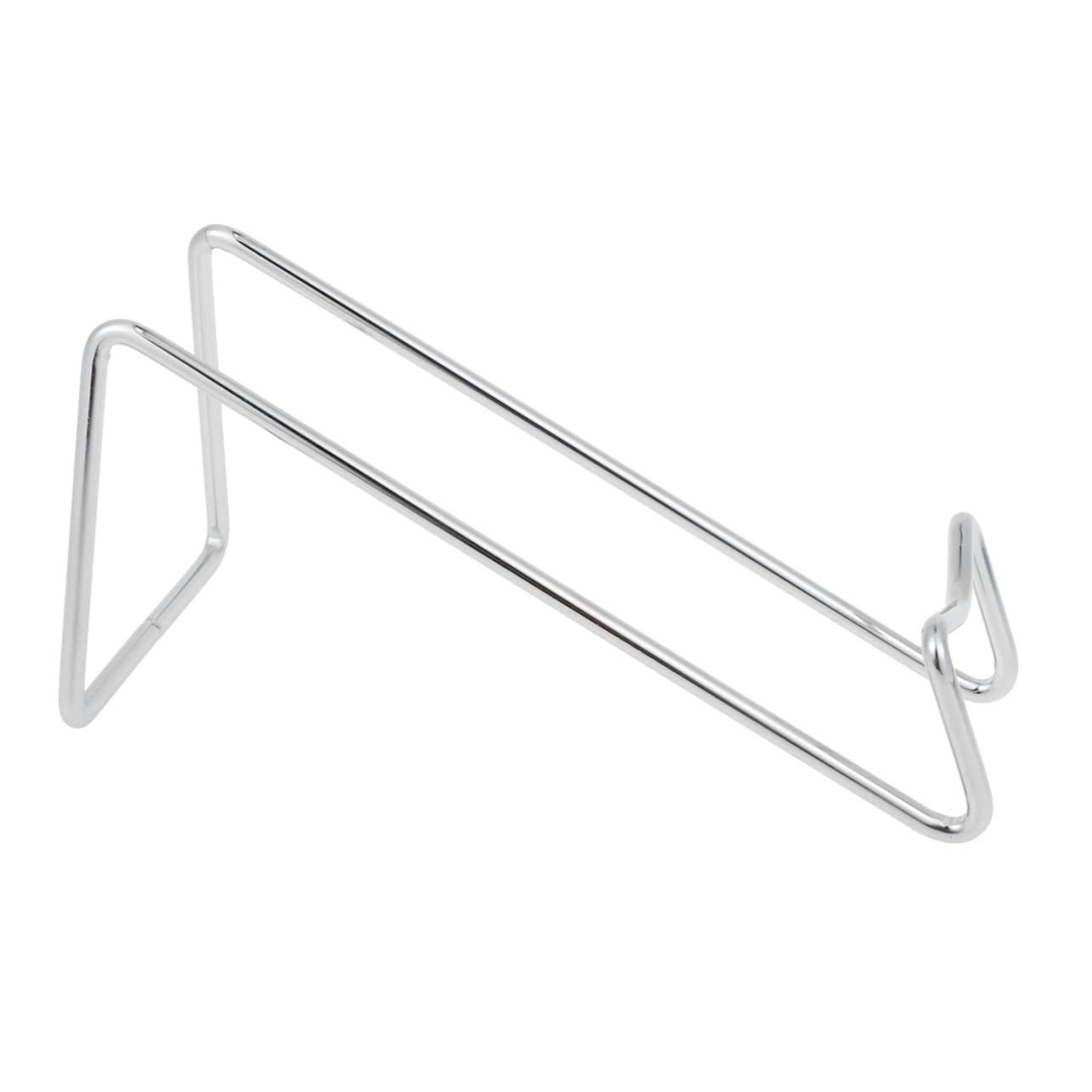 OUNONA Wrought Iron Wine Rack Elegant Bright Silver Wine Bottle Holder for Kitchen Countertops Bar Sturdy Display Stand Mobile Phones Present for Holidays