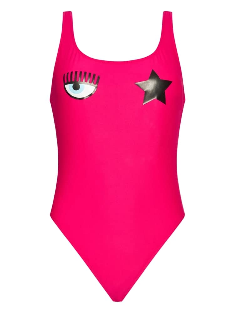CHIARA FERRAGNI Donna Costume Intero 80% PA20% EA A8101 5211 XXS Rosa Fuxia 0210