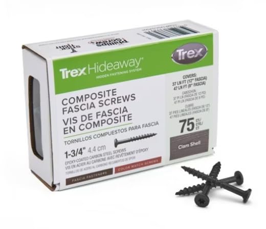Trex Color Match Fascia Screws 1-3/4" 75ct (Toasted Sand/Havana Gold)