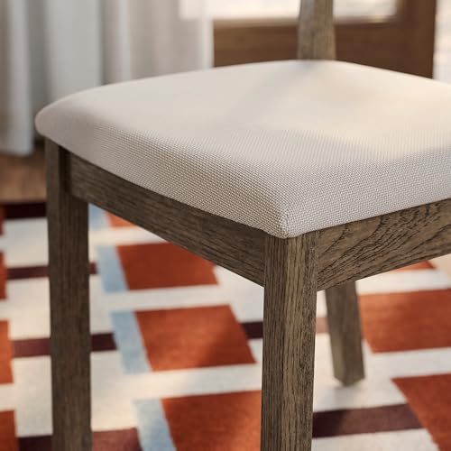 Chaise effet chêne marron ProTuning TONSTAD Fridtuna beige clair - 5
