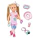 Glitter Girls-14 Accessori da Viaggio, Capelli Biondi, 14" Doll W Travel Accessories, Blonde Hair, Percy, Colore, 062243440166