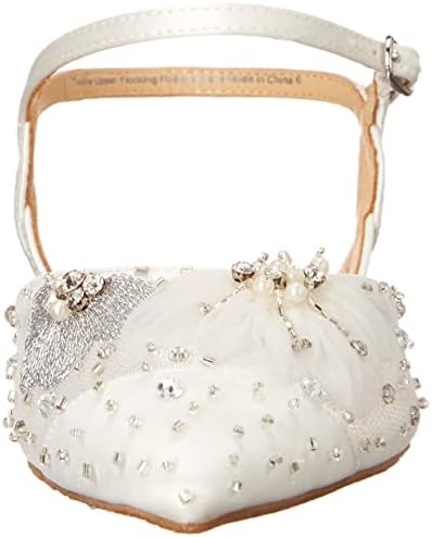 Badgley Mischka Women's Karine Ballet Flat, Soft White, 10 | Image 1