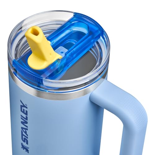 Image of STANLEY Quencher ProTour Flip Straw Tumbler with Leakproof Lid 40 oz | Built-in Straw and Handle | Cup Holder Compatible for Travel | insulated Stainless Steel Cup | BPA-Free | Cornflower Admiral Blue