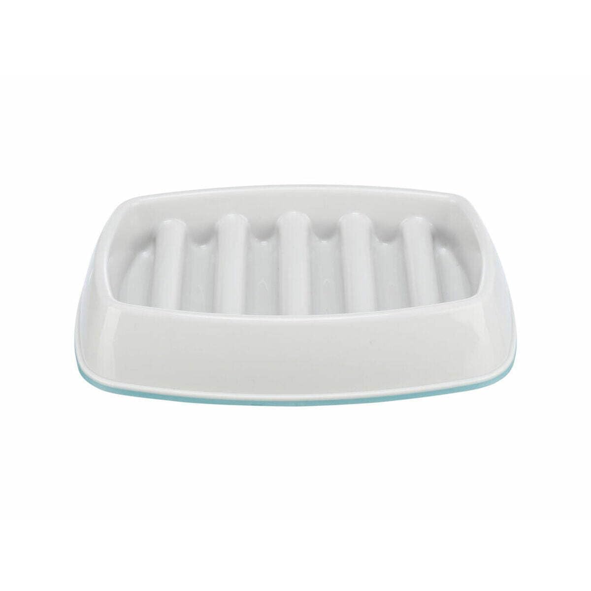 Trixie Slow Feeding Feeder, Plastic, Grey, 250ml/21x14cm, Automatic, Portion Control, Dog, Cat