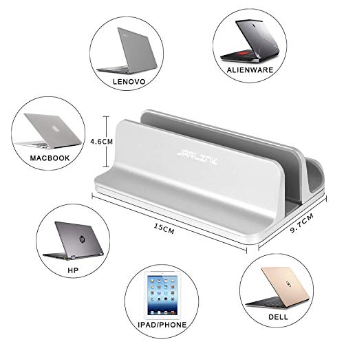 Soporte Vertical Ajustable para Laptop JARLINK Plata miniatura 3