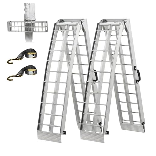 Loading Ramps for Pickup Trucks, 2PCS Aluminum Loading Ramps, Folding Powersports Loading Ramps for ATV, Dirt Bike, SUV, Trailer, Motorcycle, Van, Lawn Mower, 1500 lbs Capacity Heavy-Duty, 7.5FT